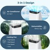 HUMHOLD Portable Air Conditioners with Remote Control, 3-in-1 Free Standing Cooling AC Unit with Fan & Dehumidifier, Cools Room up to 700 sq.ft - 4 of 4