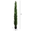 Nearly Natural 10-ft UV Resistant Artificial Cedar Pine Tree (Indoor/Outdoor) - 2 of 4