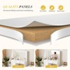 Okak Minimalist White Vanity Table with Big Mirror & LED Lights,Storage Dressing Desk with Drawers & Cabinets,Makeup Table for Bedrooms - 4 of 4