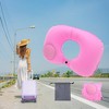 Unique Bargains Inflatable Travel Pillow Press to Inflate for Airplane Train Office - 2 of 4