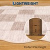 2x6FT Modern Washable Area Rug for Living Room, Foldable Floor Rug with Non Slip Backing, Low Pile Stain Resistant Indoor Carpet for Dorm, Beige - 4 of 4