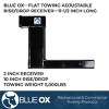 Blue Ox Trailer Hitch Receiver with 10-Inch Drop/Rise and 5000 lb Capacity BX88132. - 4 of 4