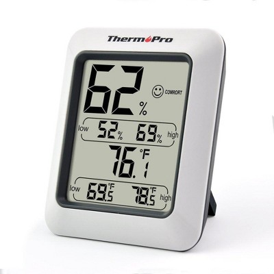 Thermopro Tp357w Smart Digital Indoor Thermometer Humidity Monitor Of  260ft, Bluetooth Thermometer Hygrometer For Ios And Android : Target