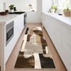 Modern Abstract Indoor Area Rug Low Pile Non Slip Soft Carpet For Living Room Bedroom Washable Foldable Rugs Office Rome Decor - 3 of 4