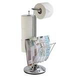Toilet Caddy Multi Functional Toilet Tissue Dispenser and Organizer Chrome - Better Living Products