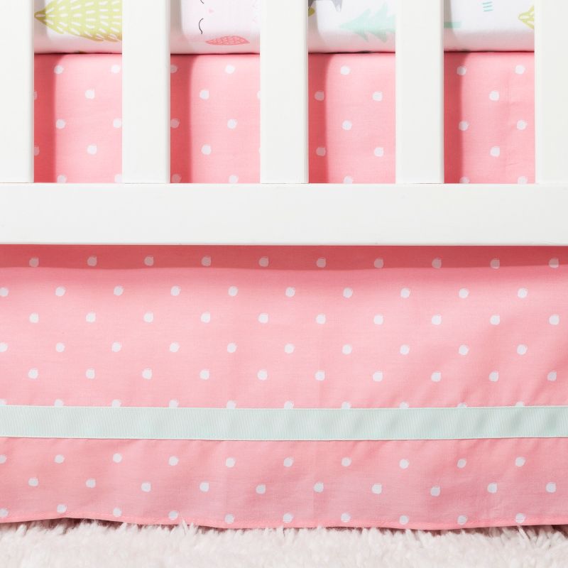 Crib Bedding Set Forest Frolic 4pc - Cloud Island&#8482; Pink, 5 of 10