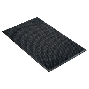 Notrax 4'x6' Solid Dotted Doormat Charcoal: Indoor Outdoor Utility Floor Mat, Low Pile, Rubber Backing - 1 of 4
