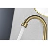 ChicFurnit Bathroom Sink Faucet 2 Handle Centerset Swivel Spout with Copper Pop Up Drain for Modern Bathrooms, Gold, 12"*12"*3.6" - 2 of 4
