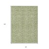 Green Blue And Ivory Floral Washable Indoor Outdoor Area Rug - 3 of 4