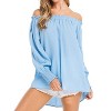 Women's Feeling Blue Off Shoulder Top - BETTER BE - 2 of 2
