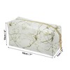 Unique Bargains Makeup Bag Cosmetic Travel Bag Make Up Brush Organizer Bag Marble Makeup Storage Toiletry Bag for Women 7"x3"x4" 1 Pcs - 4 of 4