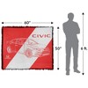 Honda Auto Civic Car And Logo Blanket 50"x60" Woven Tapestry - 2 of 4
