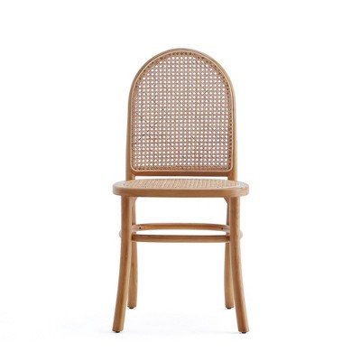 Paragon Nature Cane Sophisticated Wood and Rattan Dining Side Chair