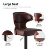 MOONMISS Bar Stools Set of 2 adjustable height and 360 Degree Swivel with Footrest for Bar, Kitchen, Dining Room - 4 of 4