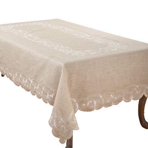 Saro Lifestyle Embroidered Design Tablecloth - image 1 of 4