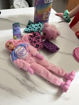 Barbie Cutie Reveal Doll & Accessories, Teddy Bear Plush Costume & 10  Surprises Including Color Change, “Love” Cozy Cute Tees