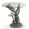 SPI Home Sea Turtle Table – Coastal Accent Furniture, Handcrafted Metal Base with Glass Top, 23” Height - 3 of 4
