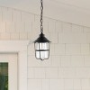 Penber 8.5" Outdoor Pendant - PLT4039 - Black - Safavieh - 3 of 4