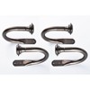 Lumi Home Furnishings 4pk 5/8" Window Curtain Holdbacks - Oil Rubbed Bronze/Black - 3 of 3