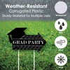 Big Dot of Happiness Graduation Cheers - 2 Graduation Party Arrows and 1 Welcome/Thank You Lawn Sign - Double Sided Grad Yard Sign Set - 3 Pieces - 3 of 4