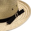 Lehman's Sunset Straw Hats Sun Hat, Amish-Made Classic Design with Pinched Front, Men's Adult - 2 of 3