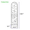Maggift Patio Decorative Screens, Elegant Vine Pattern Yard Fencing, Pet-Safe Decorative Fence for Yard, Patio, Black, 19.7"*19.7"*86.7" - 2 of 4