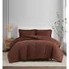 Brooklyn Loom 3pc King Flax Linen Comforter Set Brown - 2 of 4