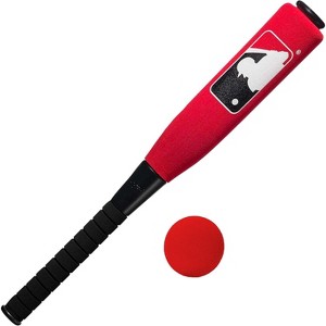 Franklin Official MLB Kids Foam Baseball Bat & Ball Set Indoor/Outdoor Soft Foam Baseball Bats for Kids Toddlers  Jumbo Barrels - 24" - 1 of 4