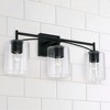 Capital Lighting Peyton 3 - Light Vanity in  Matte Black - 2 of 3