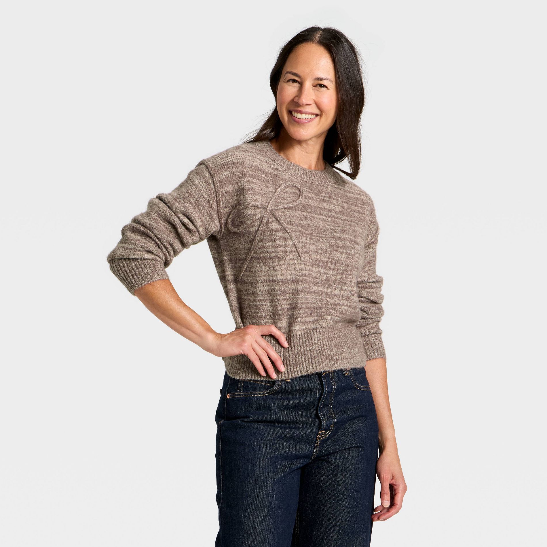 Women's Holiday Crewneck Pullover Sweater - Universal Thread™