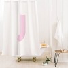 Deny Designs April Lane Art Block Monogram Shower Curtain - 2 of 3