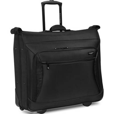 Wallybags 45" Premium Rolling Garment Bag with multiple pockets, Black