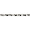 Black Bow Jewelry 4mm, Sterling Silver, Solid Beveled Curb Chain Bracelet - 2 of 4