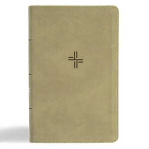 CSB Single-Column Personal Size Bible, Digital Study Edition, Sage Suedesoft Leathertouch - by  Csb Bibles by Holman (Leather Bound) - 1 of 1