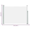 vidaXL Patio Retractable Side Awning - Cream Sunshade Privacy Divider for Balcony/Terrace 47.2"x197" - Tear-Resistant Polyester with Steel Frame - 3 of 4