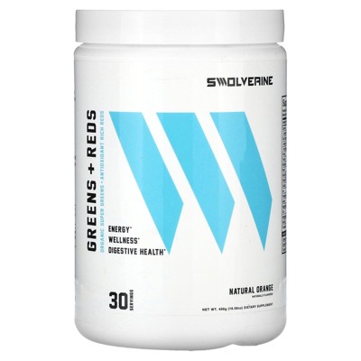 Swolverine Greens + Reds, Natural Orange, 16.08 oz (456 g)