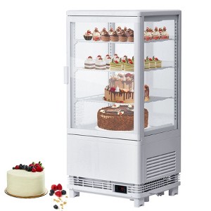 Acekool 2.8 Cu.Ft Commercial Refrigerated Display Case, Single Door Countertop Display Refrigerator with LED Lighting - 1 of 4