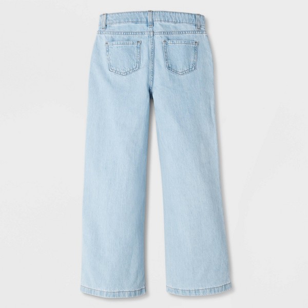 Jeans de tiro medio de pierna ancha para niñas - Cat & Jack™ 3
