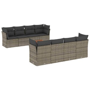 vidaXL Garden Sofa Set Grey - 1 of 4