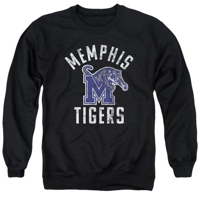 Campus Lab University of Memphis Official Memphis Tigers Logo Unisex Adult Crewneck Sweatshirt