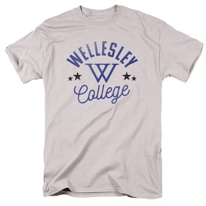 Men's Wellesley College Official Blue T-Shirt - 1 of 4