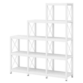 Tribesigns 12 Shelves Ladder Corner Bookshelf