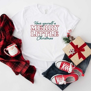 Simply Sage Market Women's Merry Little Christmas Short Sleeve Graphic Tee - 1 of 4