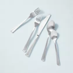 5pc Satin Finish Stainless Steel Silverware Set - Hearth & Hand™ with Magnolia