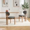 NicBex  Set of 2 Modern Wooden Dining Chairs,Upholstered Farmhouse Dinner Chair with Ergonomic Backrest for Kitchen,Living Room - 2 of 4