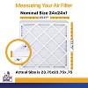 Filter King 24x24x1 Air Filter | 4-PACK | MERV 13 HVAC Pleated A/C Furnace Filters | MADE IN USA | Actual Size: 23.75 x 23.75 x .75" - 2 of 4
