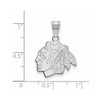 Black Bow Jewelry Sterling Silver Chicago Blackhawks NHL Medium Pendant - 2 of 3