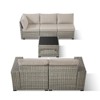 Outdoor Sectional Sofa Patio Furniture Sets with Thickened Cushions - 4 of 4