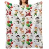 DSANE Christmas Deer Santa Claus Snowmen Christmas Throw Blanket Soft Fleece Christmas Blanket Cozy Flannel Throw for Couch Bed - 2 of 4