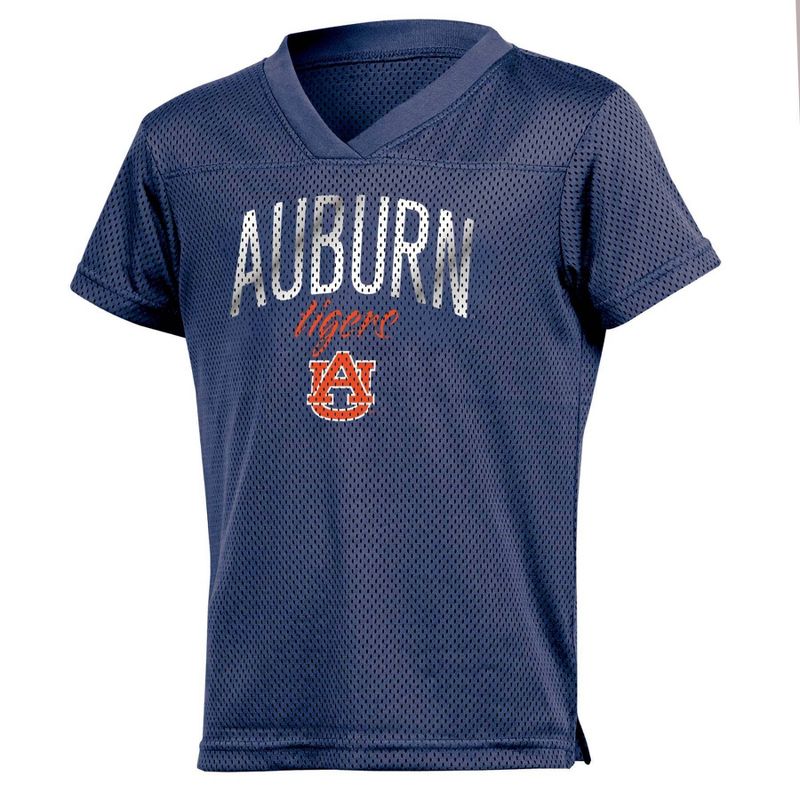 NCAA Auburn Tigers Girls&#39; Mesh T-Shirt Jersey, 1 of 4